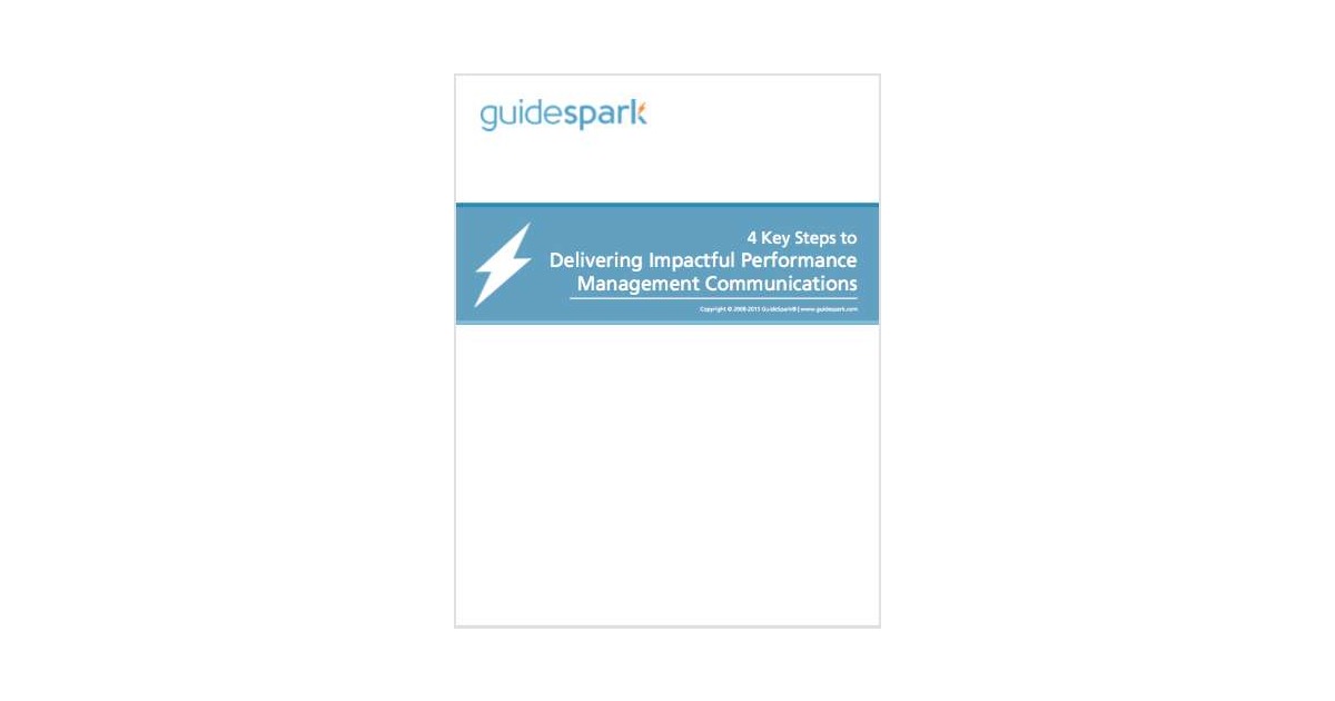 4 Key Steps to Delivering Impactful Performance Management Communications