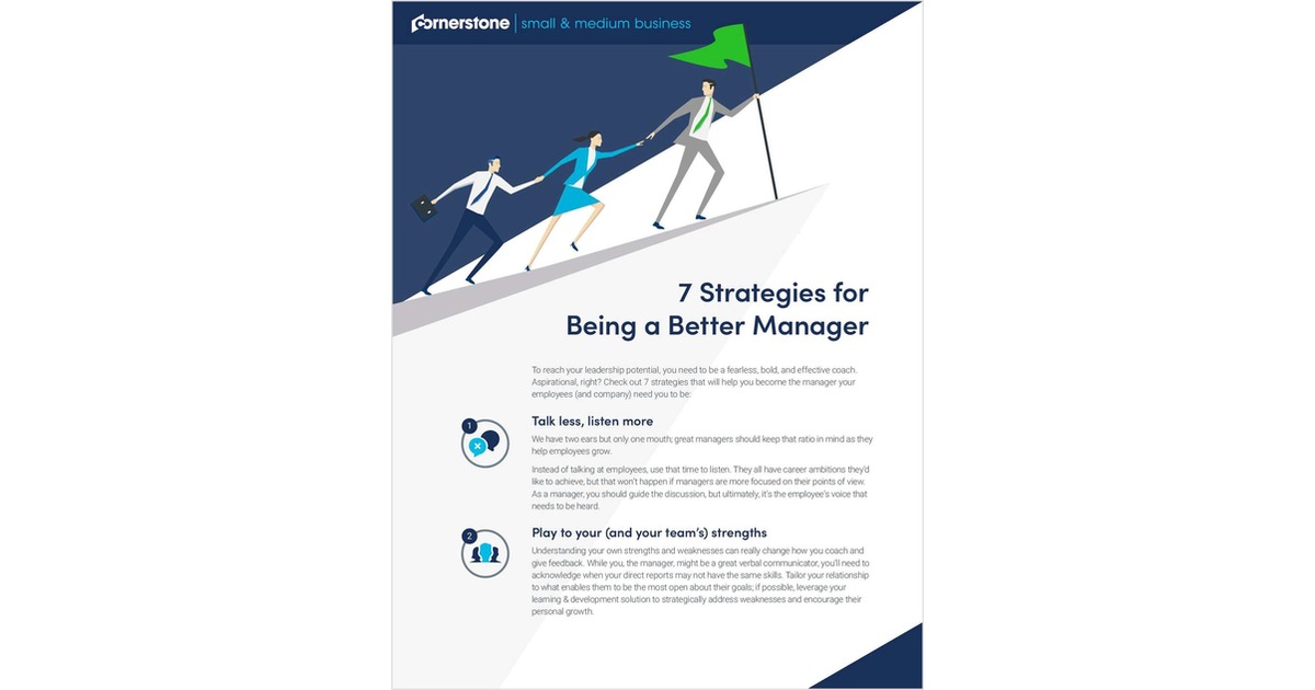 7 Strategies for Being a Better Manager