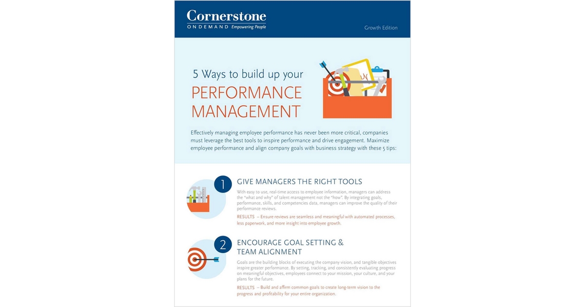 5 Ways to Build up Your Performance Management