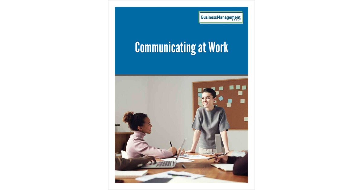 Communicating at Work